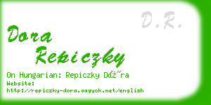 dora repiczky business card
